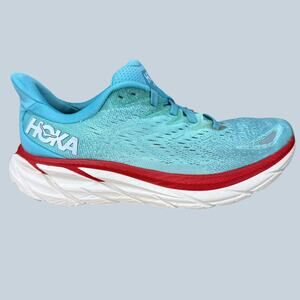 Hoka One One Women's Clifton 8 Aquarelle Blue Running Shoes Size 9 1119394 AEBL